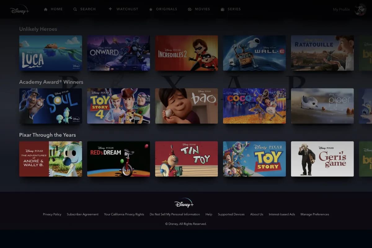 Disney+ background
